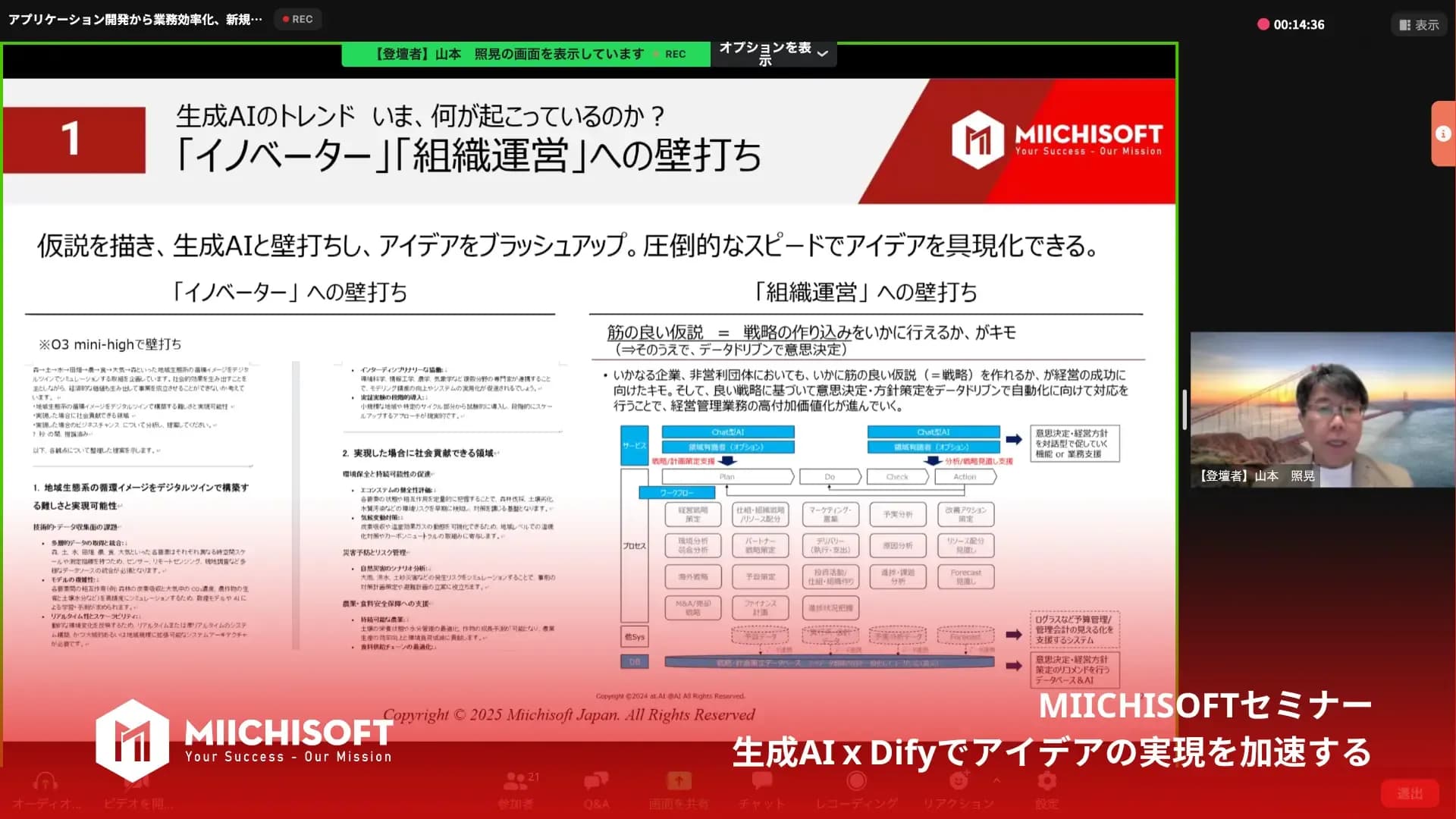 セミナーの振り返り：生成AIｘDifyで企業向けソフトウェア開発を加速