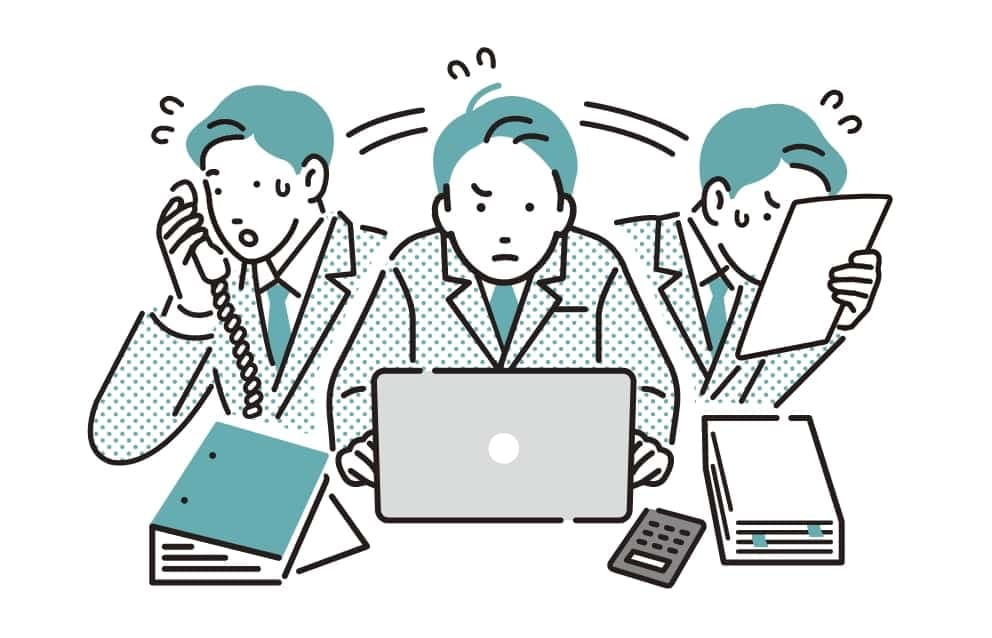 従来のビルメンテナンス予約業務の課題イメージ