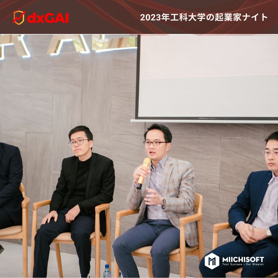 CEO Vu Hong Cong がハノイ工科大学の起業家や学生たちと共有に参加しました