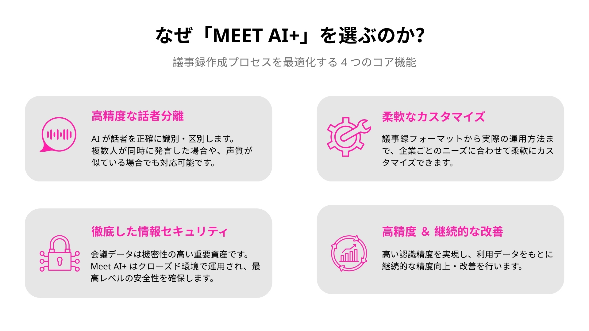 Miichisoft、日本企業の対面会議に最適化したAI会議アシスタント、議事録作成時間を最大90%削減「Meet AI+」を発表