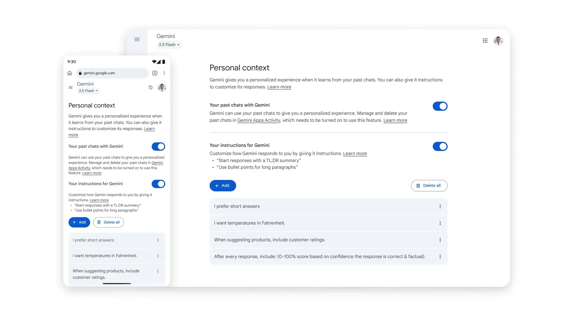 AIニュース速報｜Google、Geminiをアップグレード：AIチャットボットが会話を「自動記憶」