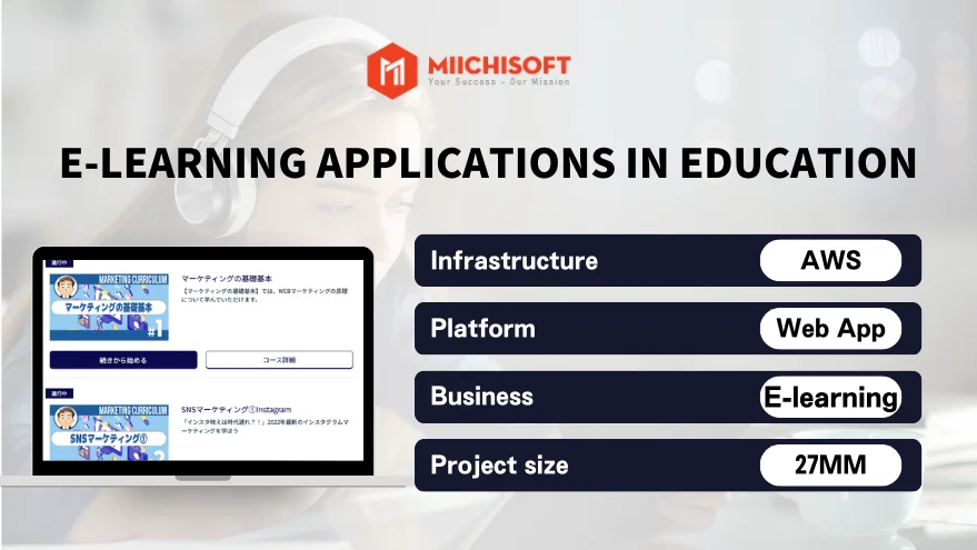E-learning applications in education