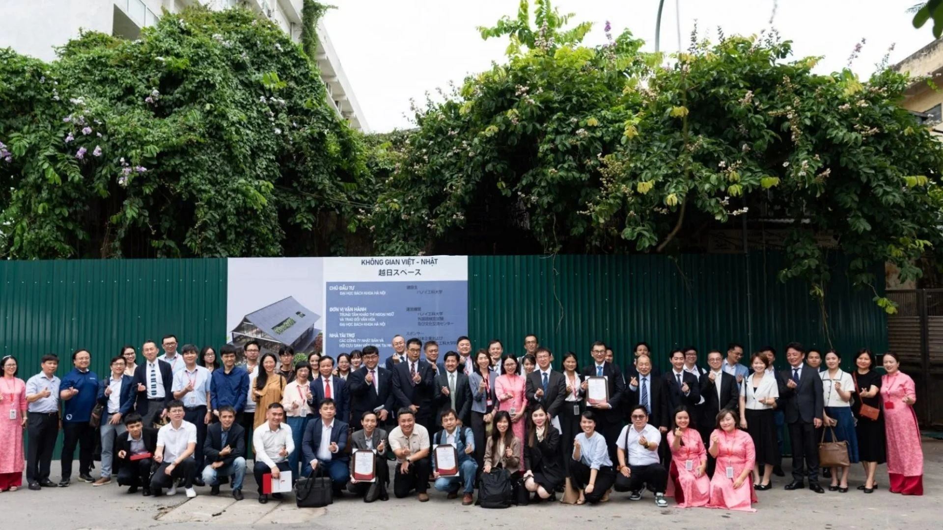 the groundbreaking ceremony of the Vietnam-Japan Space project