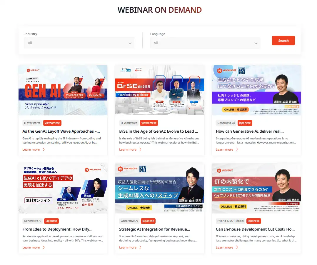 Miichisoft's Webinars