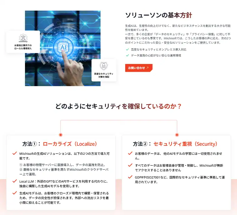 Miichisoft生成AIソリューション