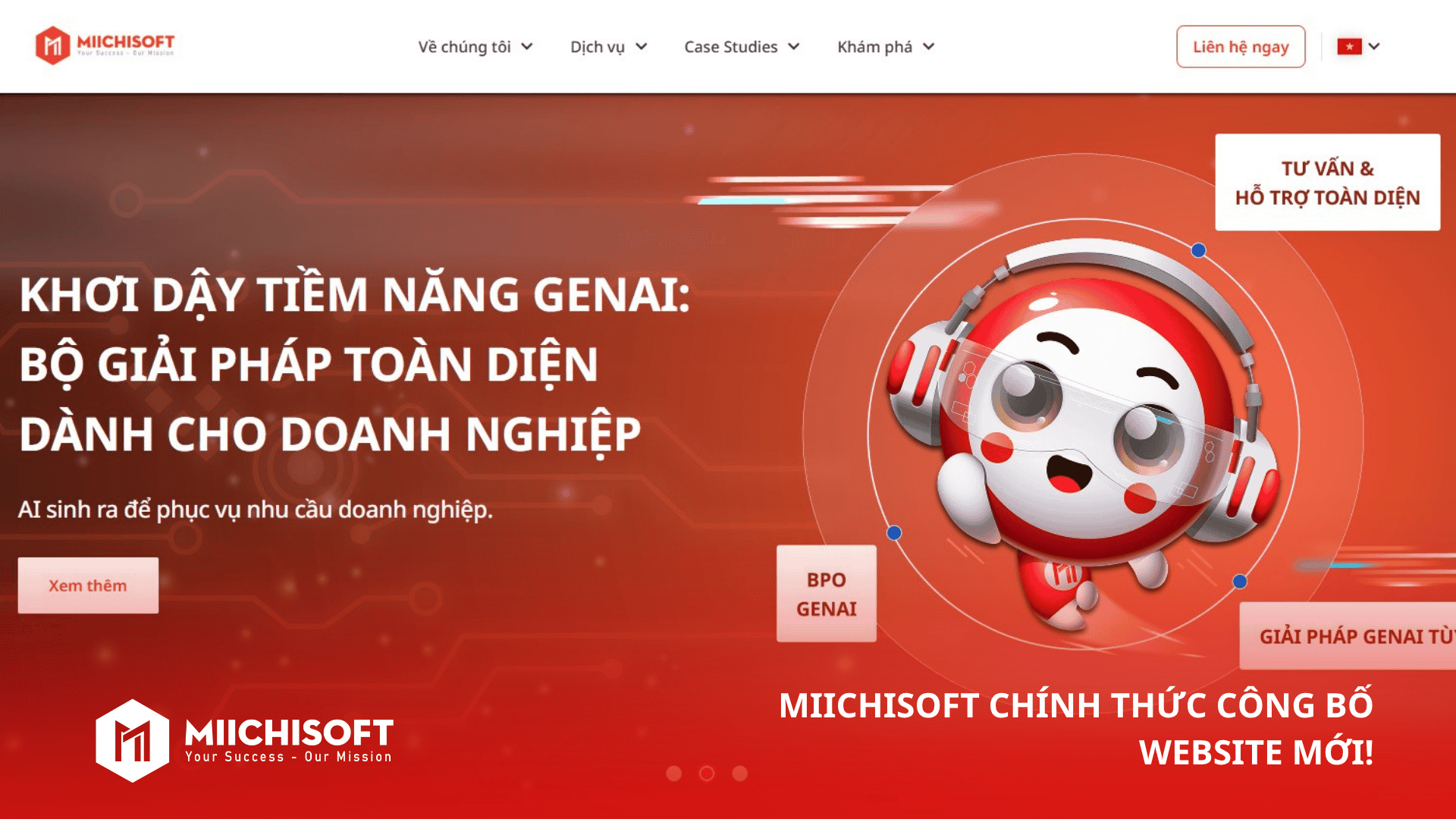 Miichisoft chính thức ra mắt website mới – Đánh Dấu Bước Chuyển Mình Chiến Lược