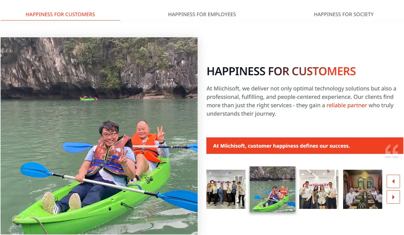 Happy For Customer
Miichisoft