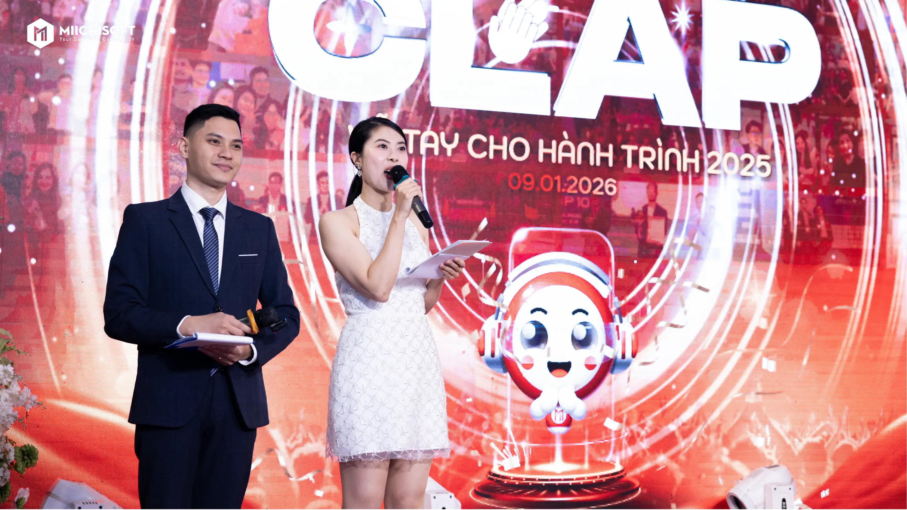 MC tại sự kiện CLAP 2025! Nhìn lại hành trình 2025 của Miichisoft