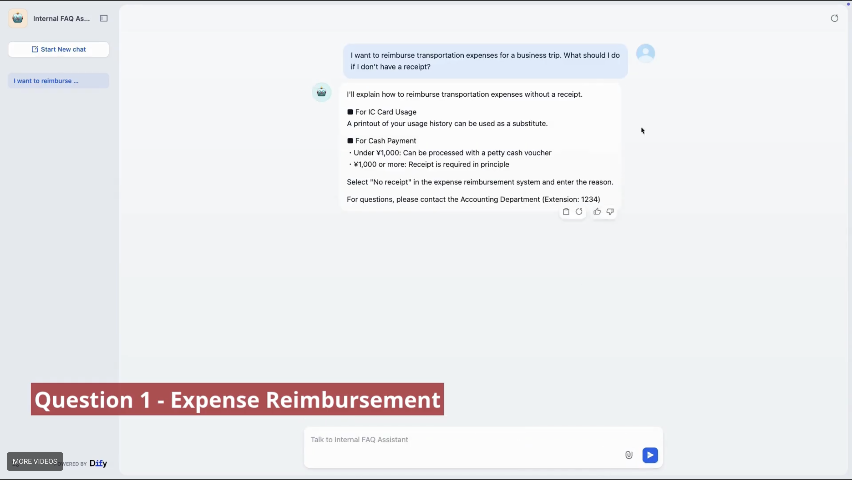 Dify Chatbot FAQ cho nội bộ cho phòng Hành chính - Nhân sự 
